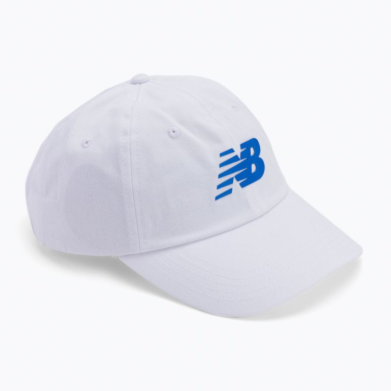 Berretto New Balance 6-Panel Curved Brim Snap Back da donna bianco