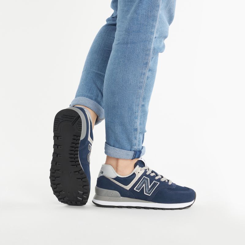 Scarpe New Balance WL574 navy 2