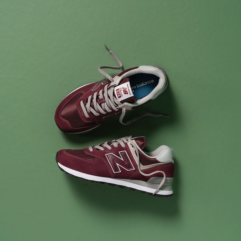 Scarpe New Balance uomo 574 rosso 10