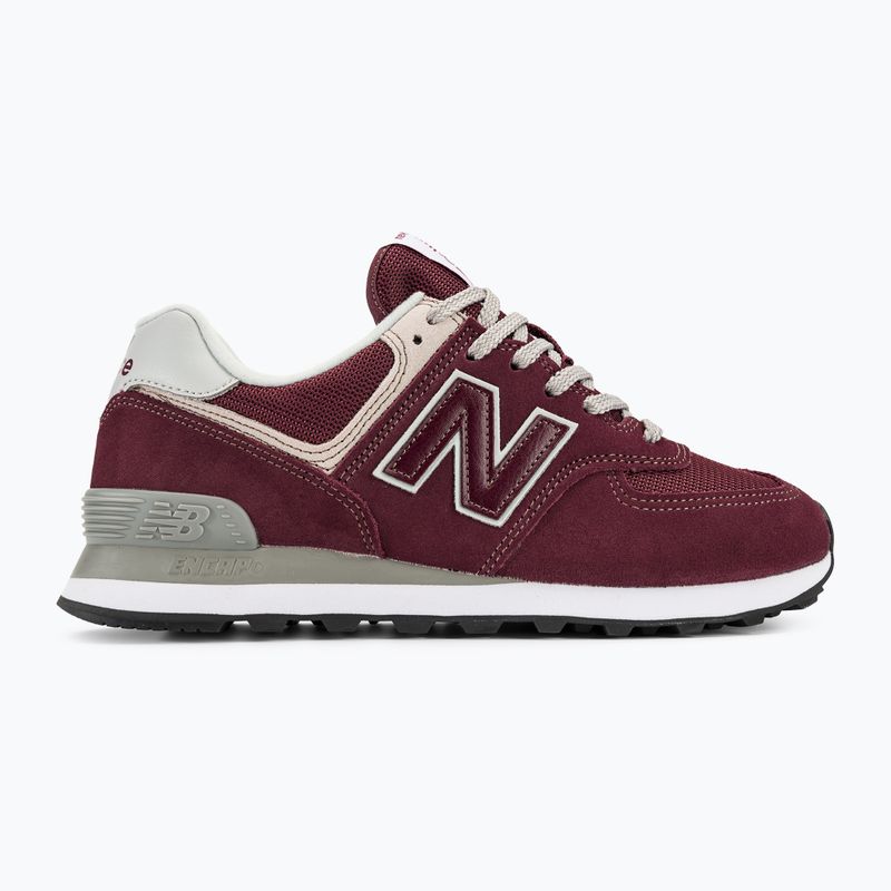 New Balance 574 scarpe da uomo bordeaux 2