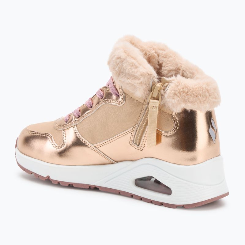 Scarpe da bambino SKECHERS Uno Cozy On Air oro rosa 3
