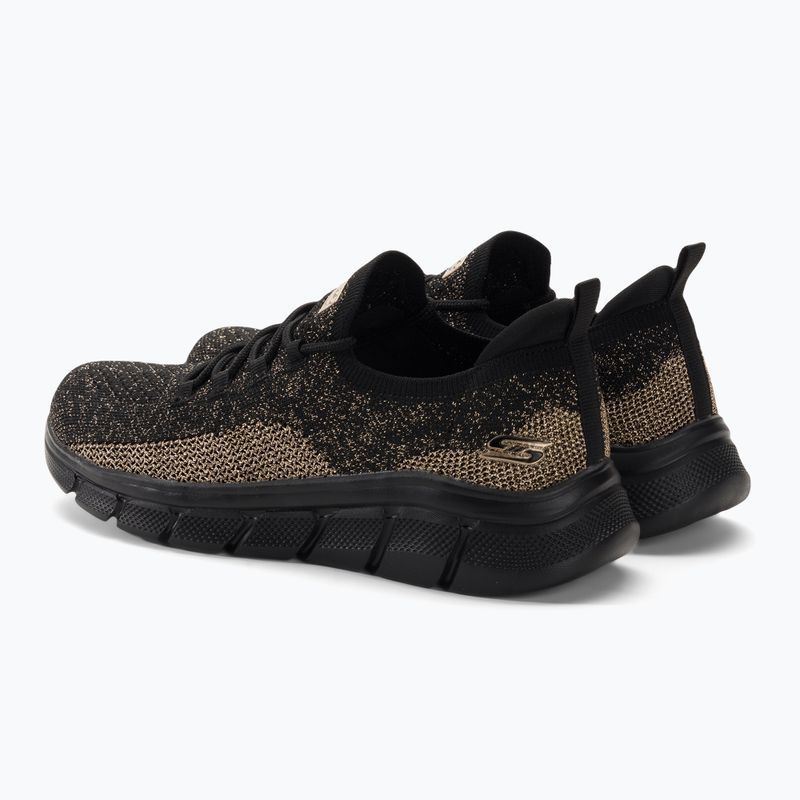 Scarpe SKECHERS Bobs B Flex Fall Sparks donna nero/oro 3