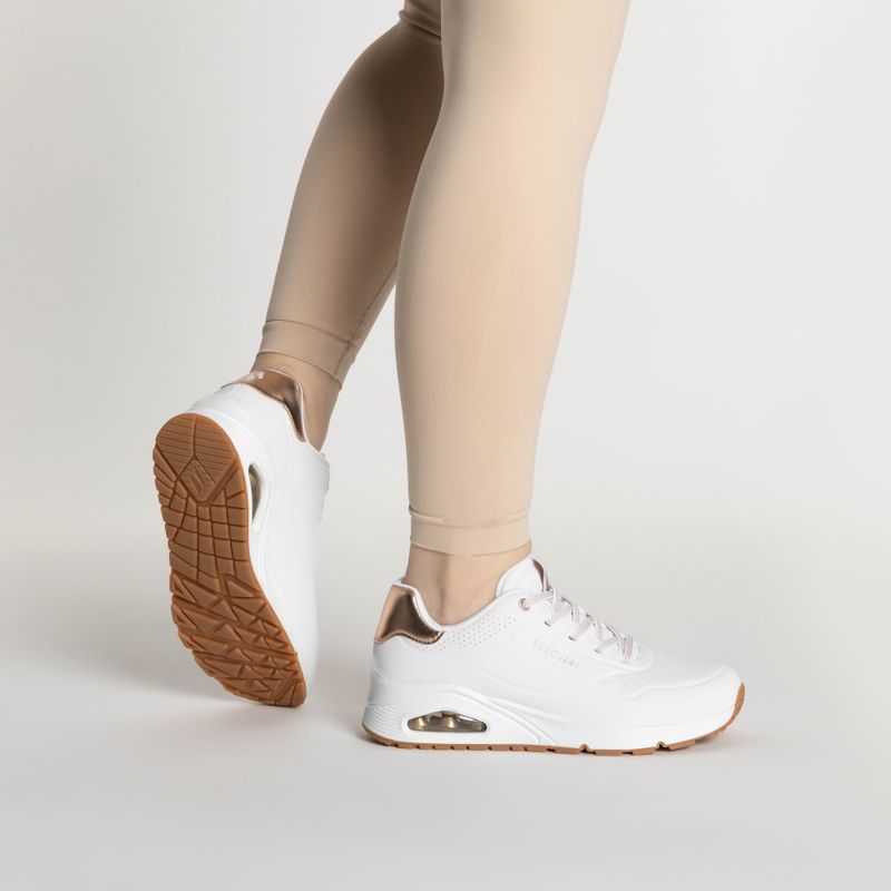 SKECHERS scarpe da donna Uno Shimmer Away bianco 2