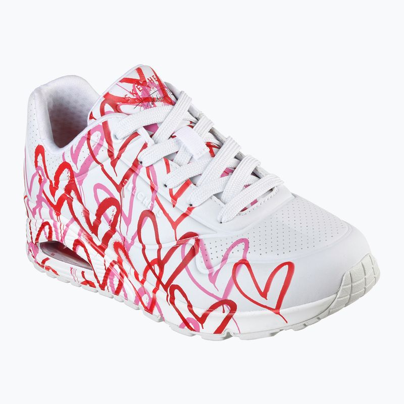 SKECHERS scarpe da donna JGoldcrown Uno Spread The Love bianco/rosso/rosa 8