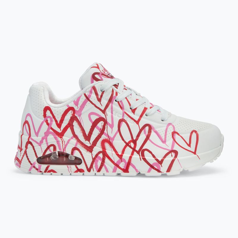 SKECHERS scarpe da donna JGoldcrown Uno Spread The Love bianco/rosso/rosa 2