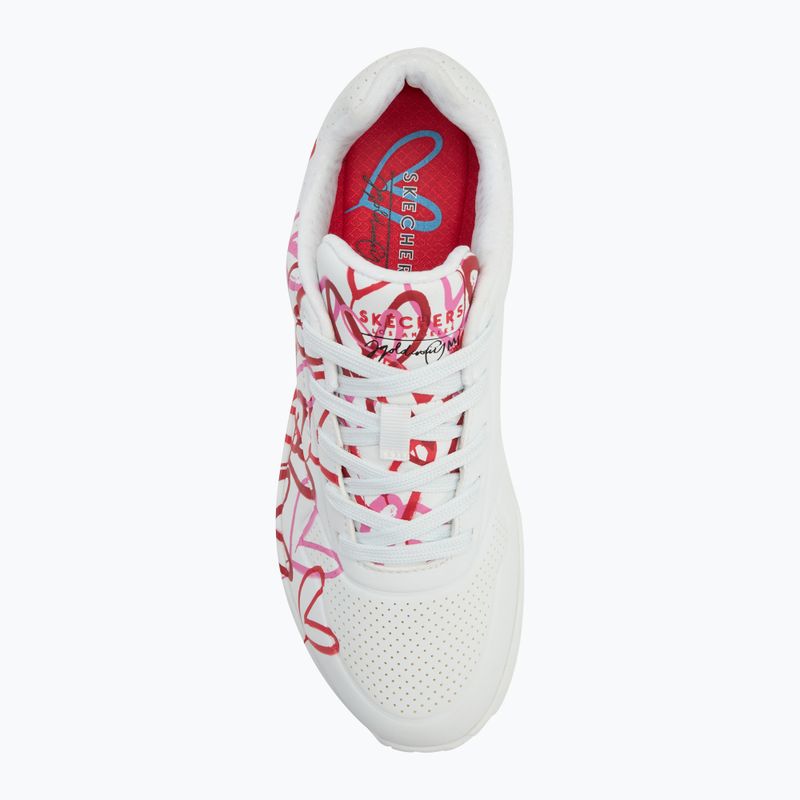 SKECHERS scarpe da donna JGoldcrown Uno Spread The Love bianco/rosso/rosa 5