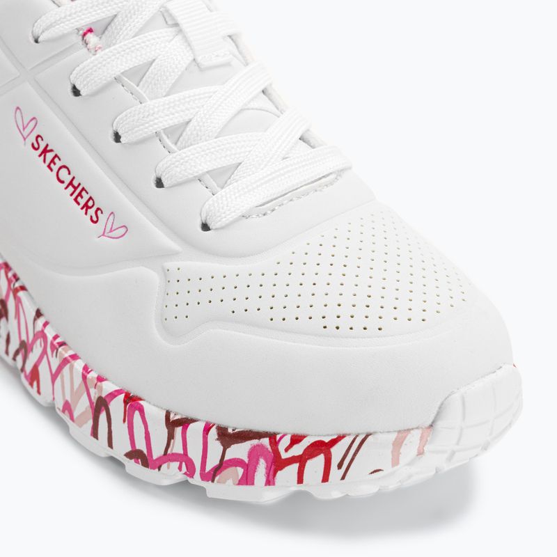 SKECHERS Uno Lite Lovely Luv bianco/rosso/rosa scarpe per bambini 7