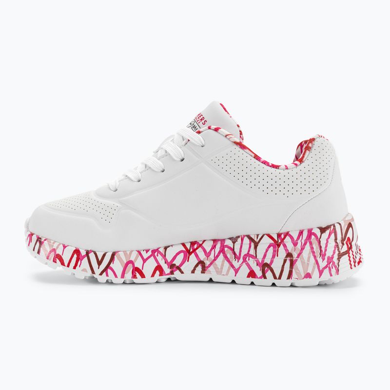 SKECHERS Uno Lite Lovely Luv bianco/rosso/rosa scarpe per bambini 10