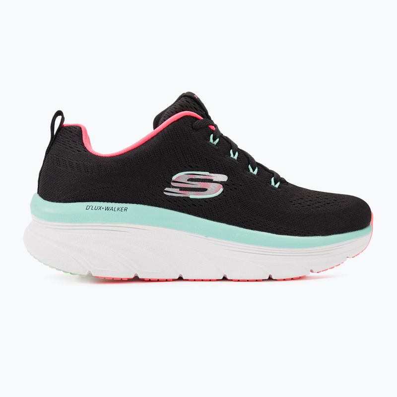Scarpe da donna SKECHERS D'Lux Walker Let It Glow nero/menta 3