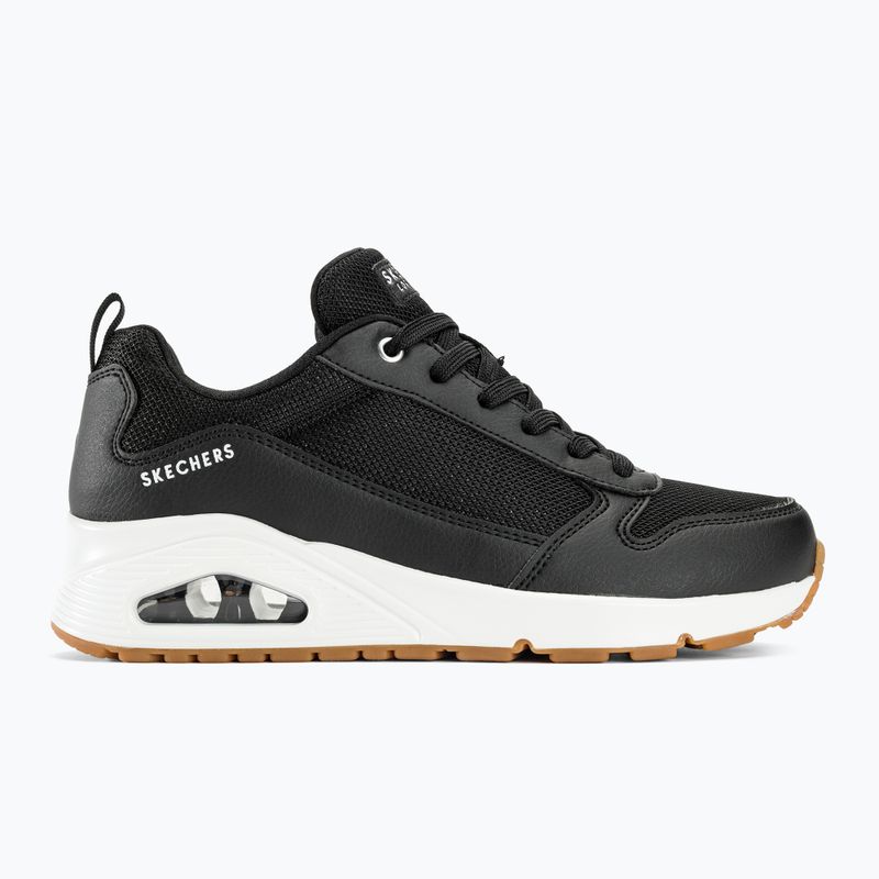 SKECHERS Uno Inside Matters scarpe da donna nero/bianco/mesh 3