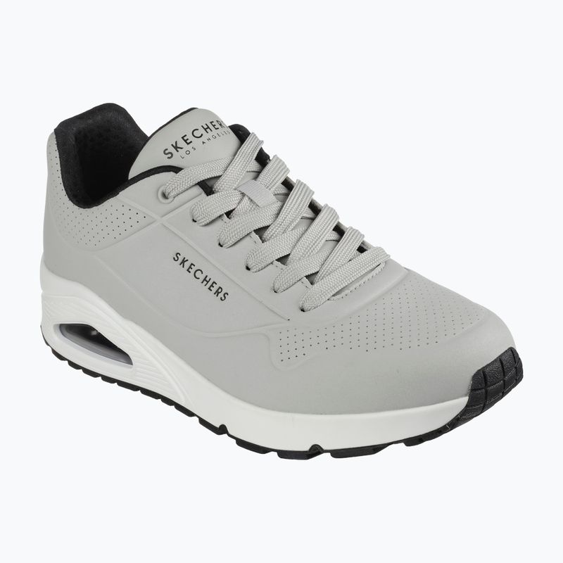 SKECHERS Uno Stand On Air scarpe da uomo grigio chiaro 8