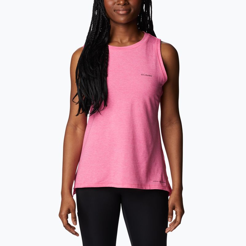 Camicia da trekking Columbia Sun Trek Tank donna, geranio selvatico, erica