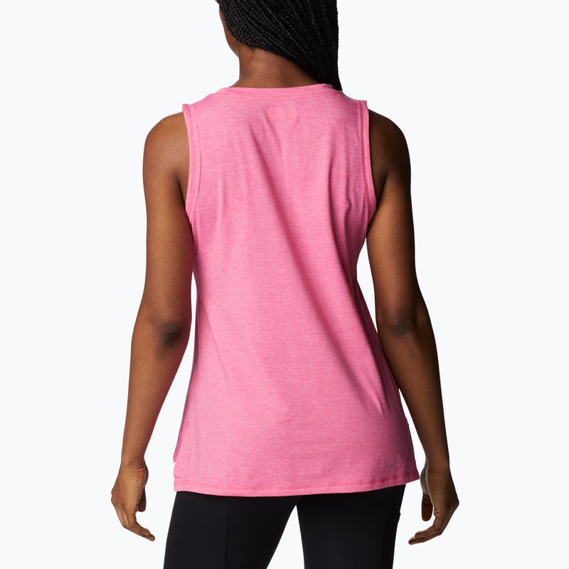 Camicia da trekking Columbia Sun Trek Tank donna, geranio selvatico, erica 2