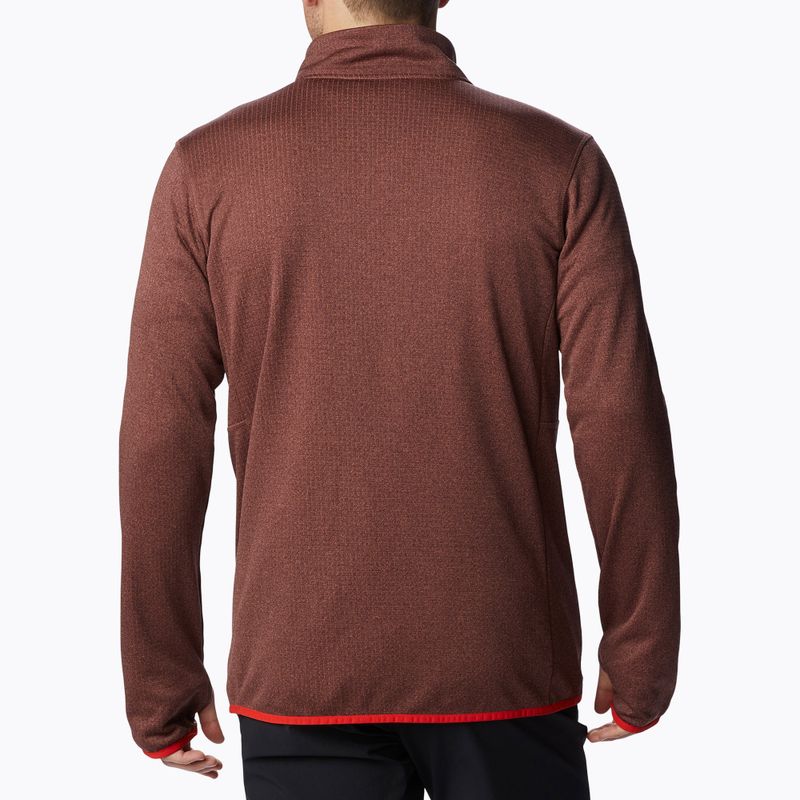 Felpa Columbia Park View Fleece FZ light raisin heather trekking da uomo 2