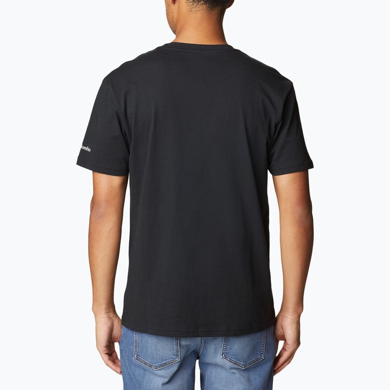 Columbia Rapid Ridge Graphic camicia da trekking da uomo nero/grafica senza confini 2