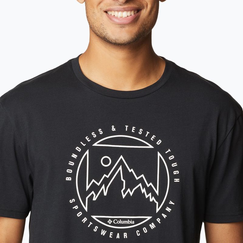 Columbia Rapid Ridge Graphic camicia da trekking da uomo nero/grafica senza confini 4