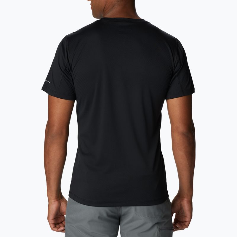 Columbia Uomo Zero Rules Grph nero/fractal peaks graphic trekking shirt 2