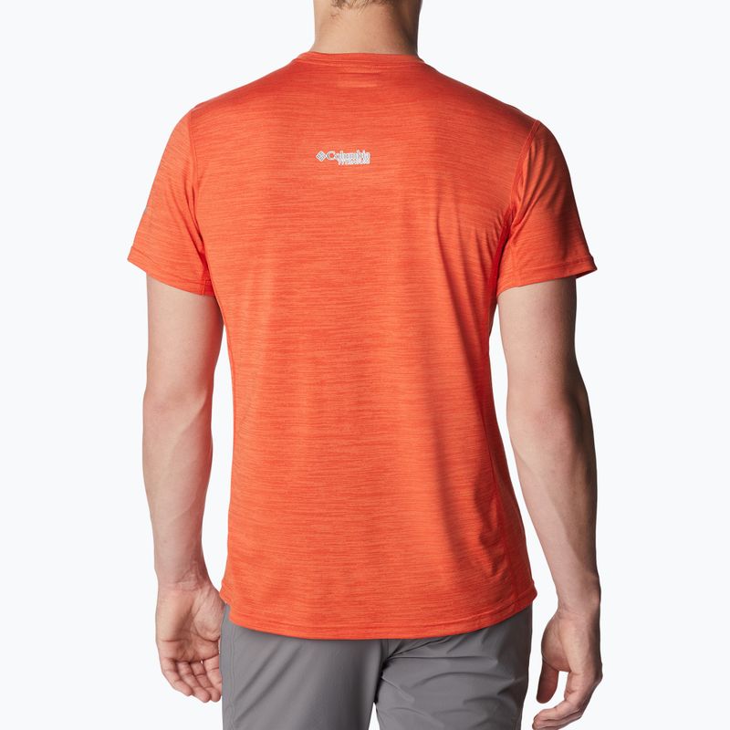 Columbia uomo Titan Pass Graphic spicy/csc titanium graphic trekking shirt 2