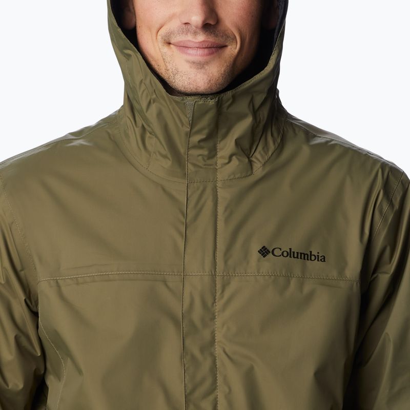 Giacca da pioggia Columbia Watertight II da uomo verde pietra 5