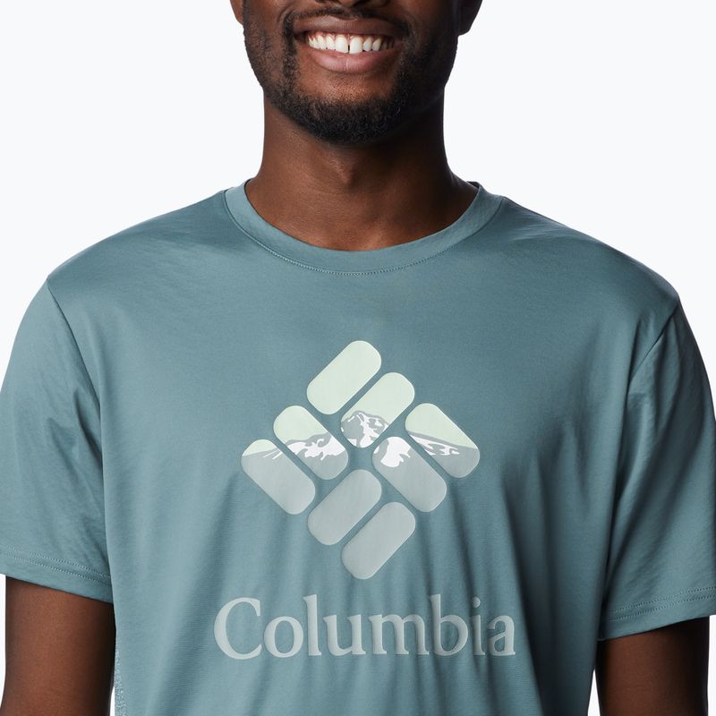 Columbia Zero Ice maglia da trekking da uomo Cirro-Cool Graphic grafica in metallo/cappuccio grafica nightscape 4