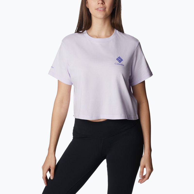 Columbia North Cascades - Camicia da trekking da donna Cropped purple tint/framed halfftone logo grx