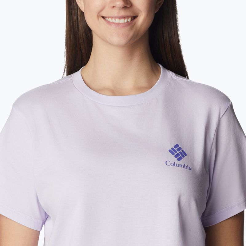 Columbia North Cascades - Camicia da trekking da donna Cropped purple tint/framed halfftone logo grx 4