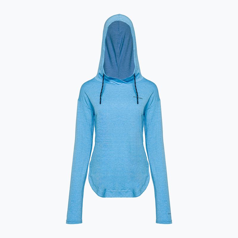 Felpa donna Columbia Sun Trek EU Pullover con cappuccio vista blue heather trekking 6