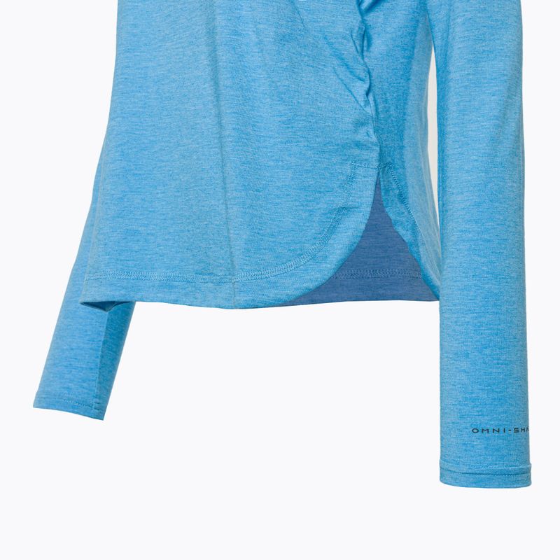 Felpa donna Columbia Sun Trek EU Pullover con cappuccio vista blue heather trekking 9
