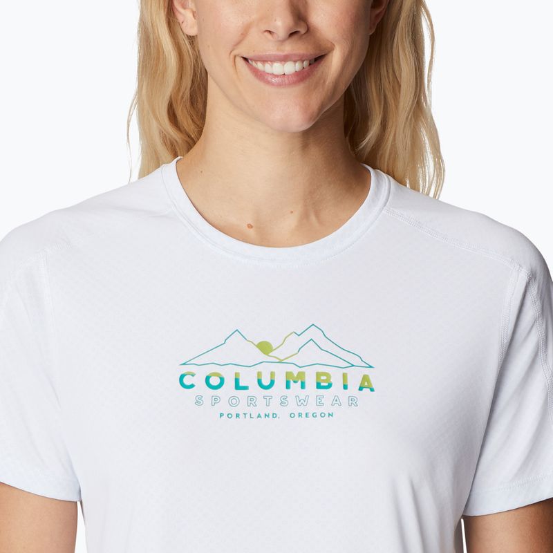 Columbia donna Zero Rules Graphic Crew bianco/csc range lines graphic trekking shirt 3