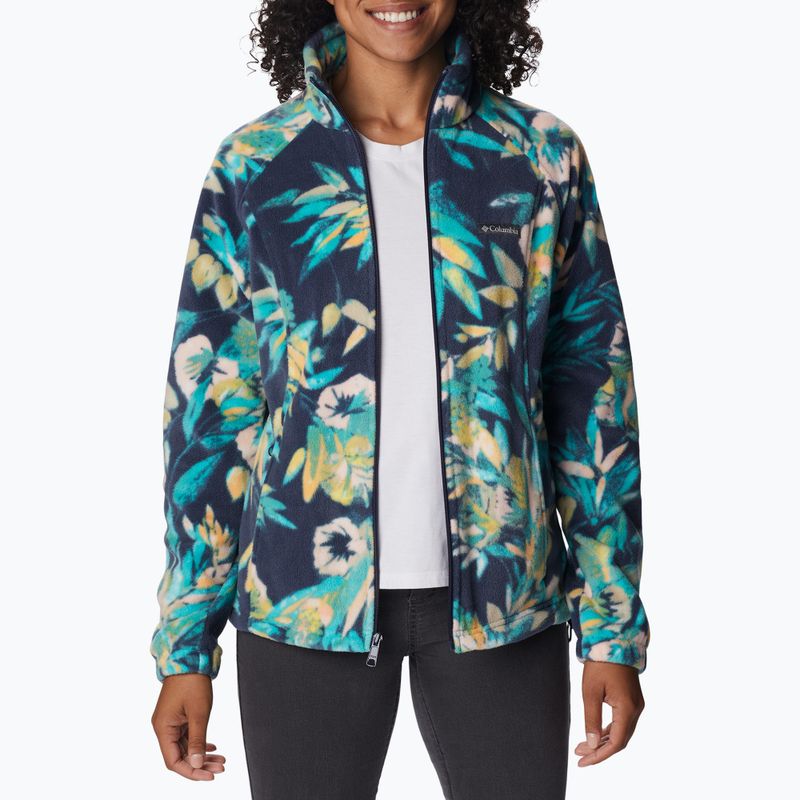 Felpa Columbia Benton Springs Printed Fleece donna acqua brillante/wisteriana 3