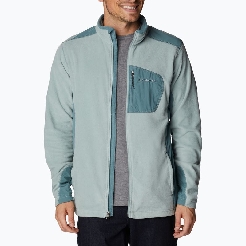 Felpa da trekking Columbia Klamath Range Full Zip uomo niagara/metal