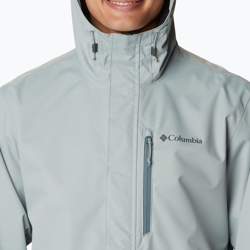 Giacca impermeabile Columbia Hikebound niagara/metal da uomo 5