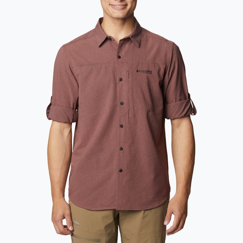 Columbia Titan Pass 2.0 camicia da uomo Irco light raisin 3