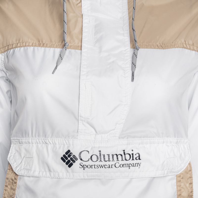 Giacca a vento Columbia Challenger donna bianco/fossile antico 3