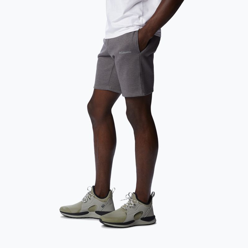 Pantaloncini da trekking Columbia Logo Fleece city grigio erica da uomo 3