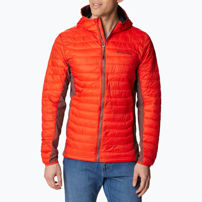 Columbia Powder Pass Giacca ibrida da uomo con cappuccio, speziata e leggera uvetta