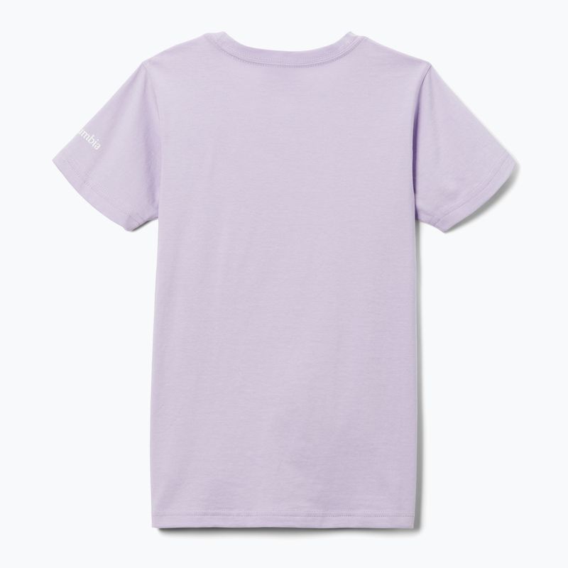 Columbia Mission Lake Graphic maglia da trekking per bambini morning mist/csc stacked banded graphic 2