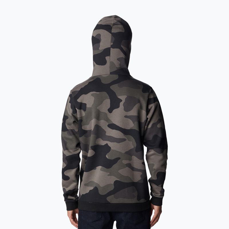 Felpa Columbia trekking uomo Logo stampato nero mod camo 2