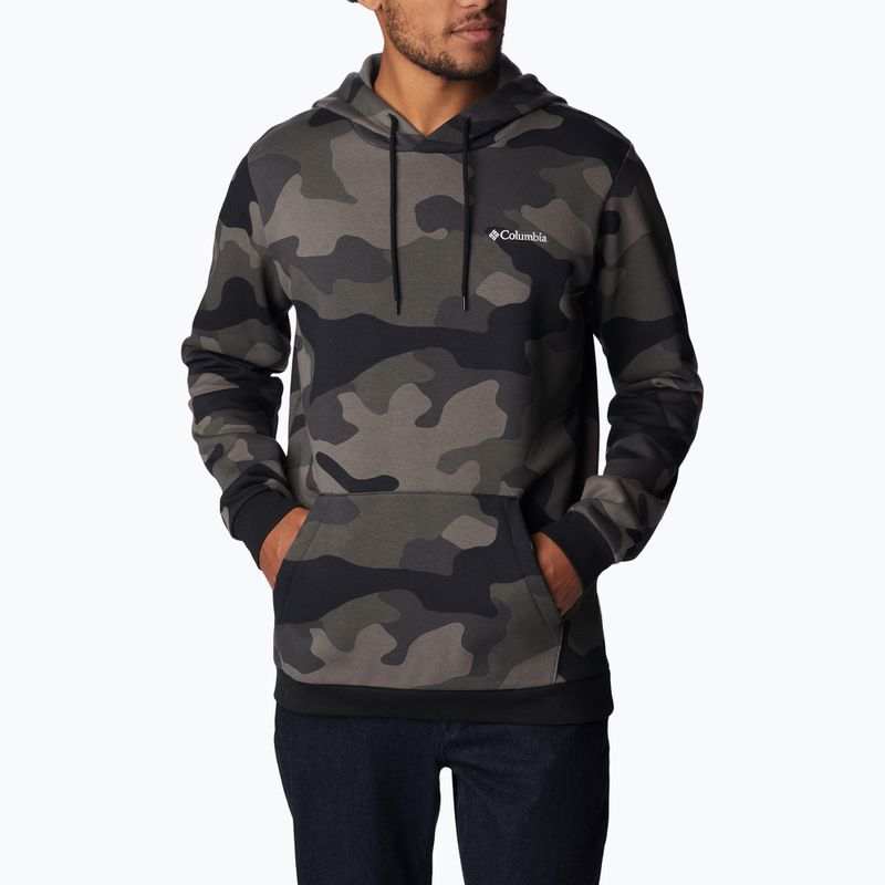 Felpa Columbia trekking uomo Logo stampato nero mod camo 3