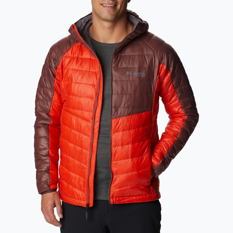 Piumino Columbia Platinum Peak da uomo con cappuccio, speziato e leggero, all'uvetta