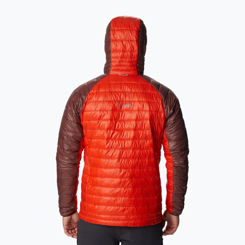 Piumino Columbia Platinum Peak da uomo con cappuccio, speziato e leggero, all'uvetta 2