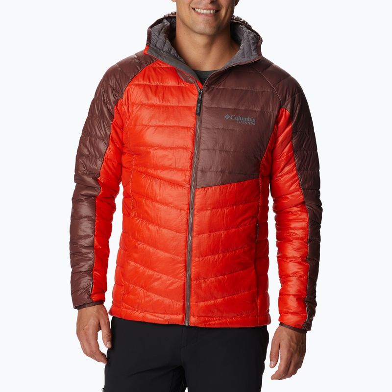 Piumino Columbia Platinum Peak da uomo con cappuccio, speziato e leggero, all'uvetta 3