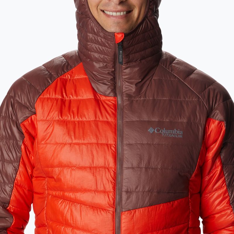 Piumino Columbia Platinum Peak da uomo con cappuccio, speziato e leggero, all'uvetta 6
