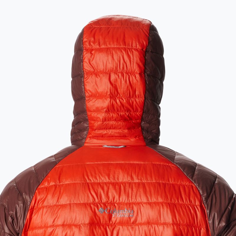 Piumino Columbia Platinum Peak da uomo con cappuccio, speziato e leggero, all'uvetta 7