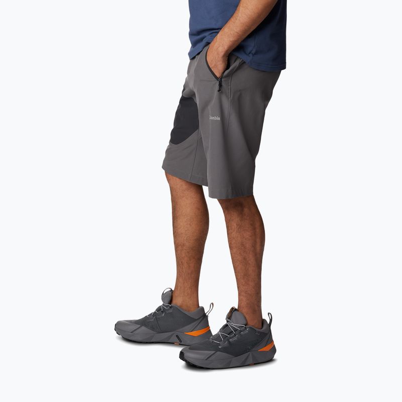 Pantaloncini da trekking Columbia Triple Canyon II city grey da uomo 3