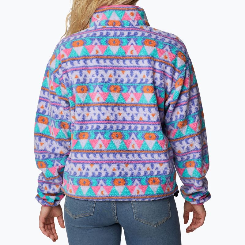 Columbia Helvetia Cropped 1/2 viola loto/coperta da campeggio felpa trekking donna 2