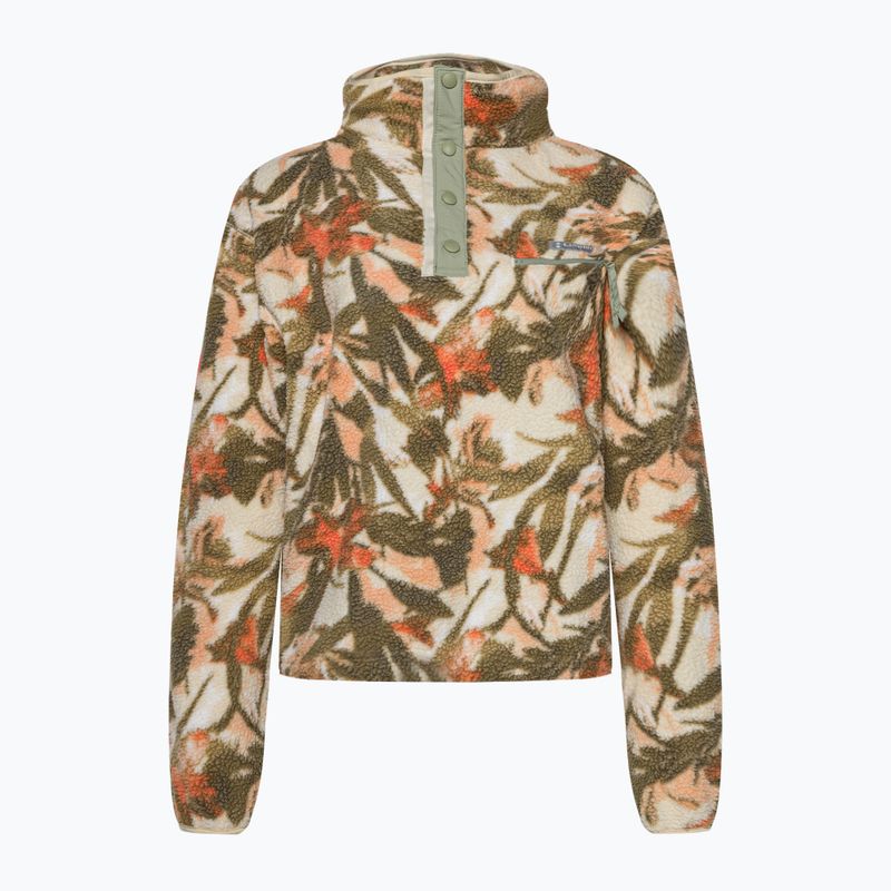 Columbia Helvetia Cropped 1/2 felpa da trekking da donna in gesso/floricoltura