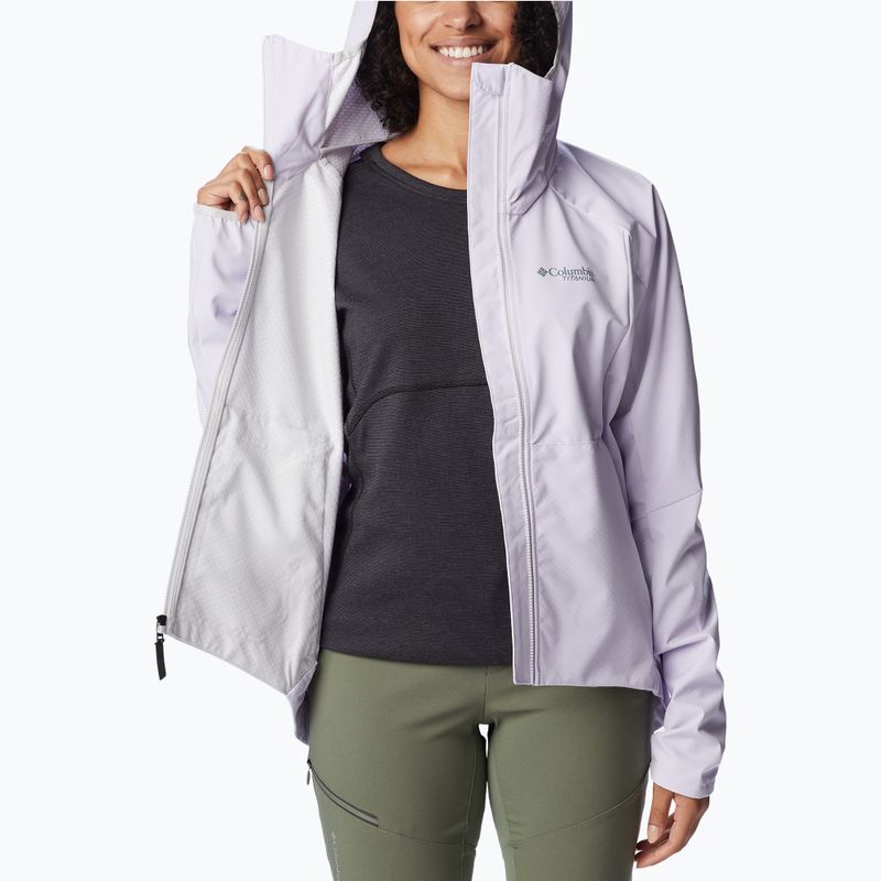 Giacca Columbia Platinum Peak Softshell donna tinta viola 5