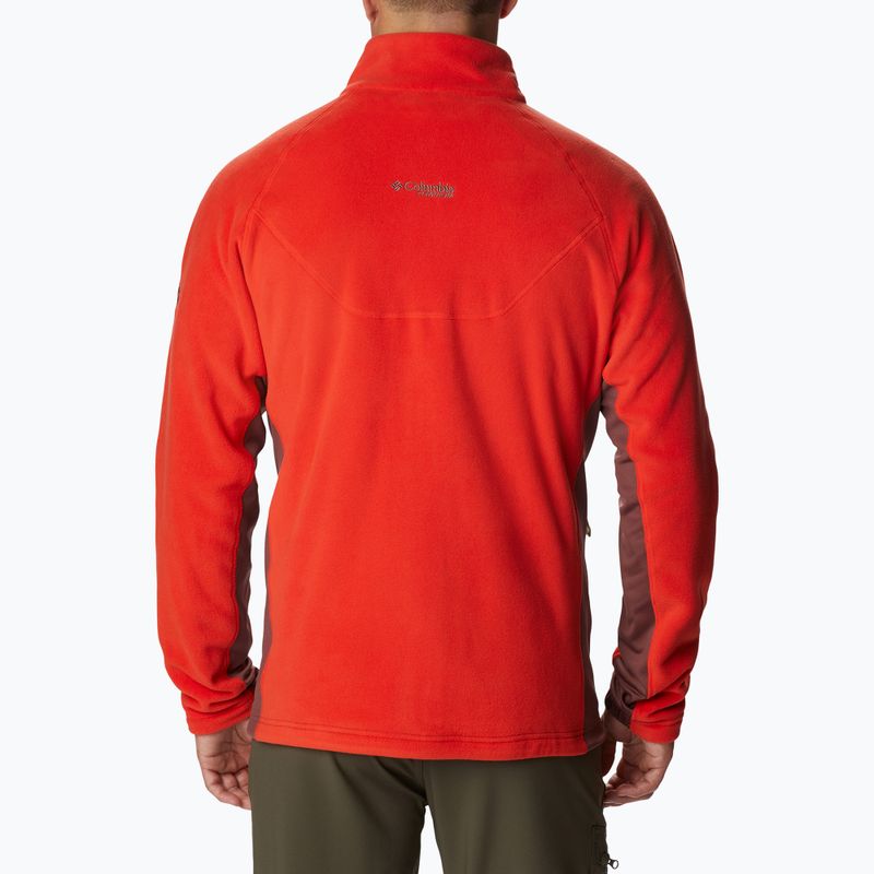 Felpa da trekking Columbia Titan Pass 2.0 II spicy/light raisin da uomo 2