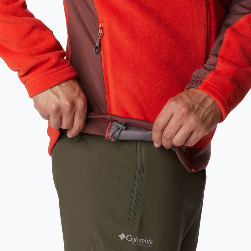 Felpa da trekking Columbia Titan Pass 2.0 II spicy/light raisin da uomo 7
